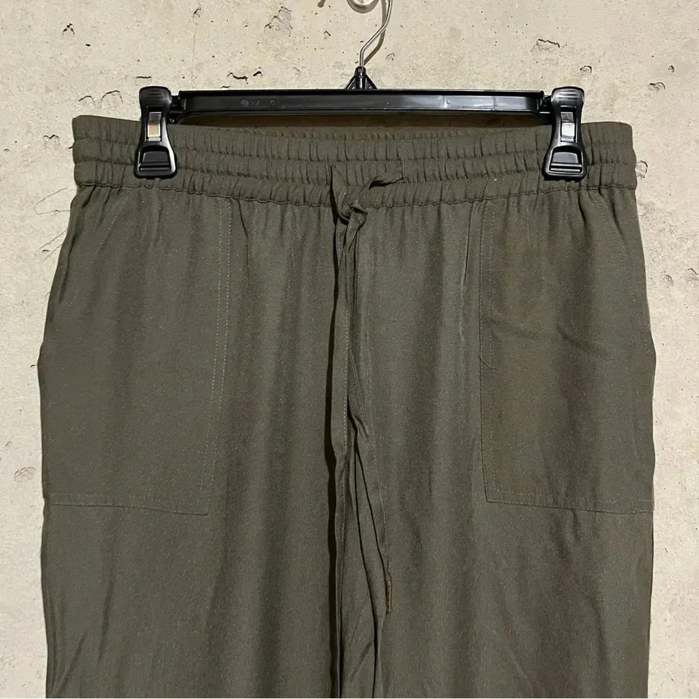 Joie Womens  Size Small Green Drawstring Joggers Pants Silk Blend - Picture 2 of 9